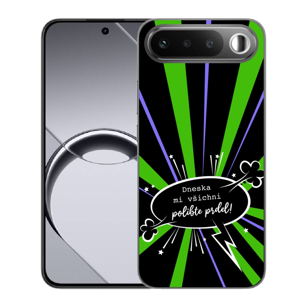 Gélový obal mmCase pre Realme 16 5G – vtipný nápis 15 na čiernom pozadí