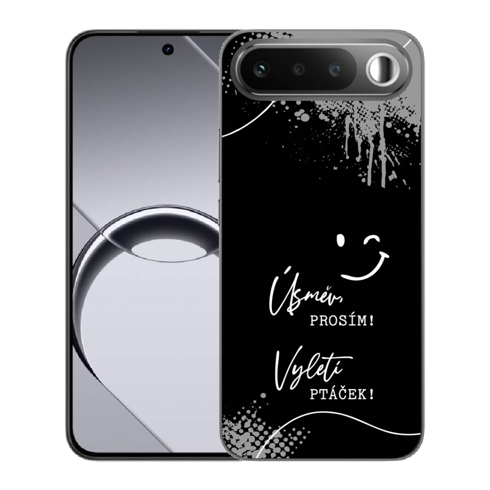 Gélový obal mmCase pre Realme 16 5G – vtipný nápis 4 na čiernom pozadí
