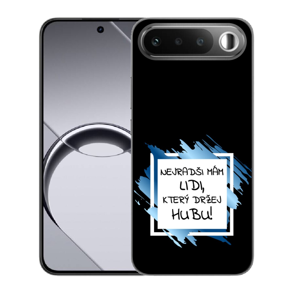 Gélové puzdro mmCase pre Realme 16 5G – vtipný nápis, čierno-biele pozadie