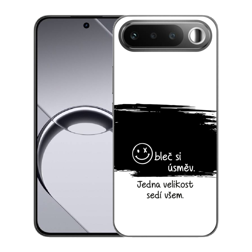 Gélový obal mmCase pre Realme 16 5G – vtipný text, 8 čiernobielych pozadí
