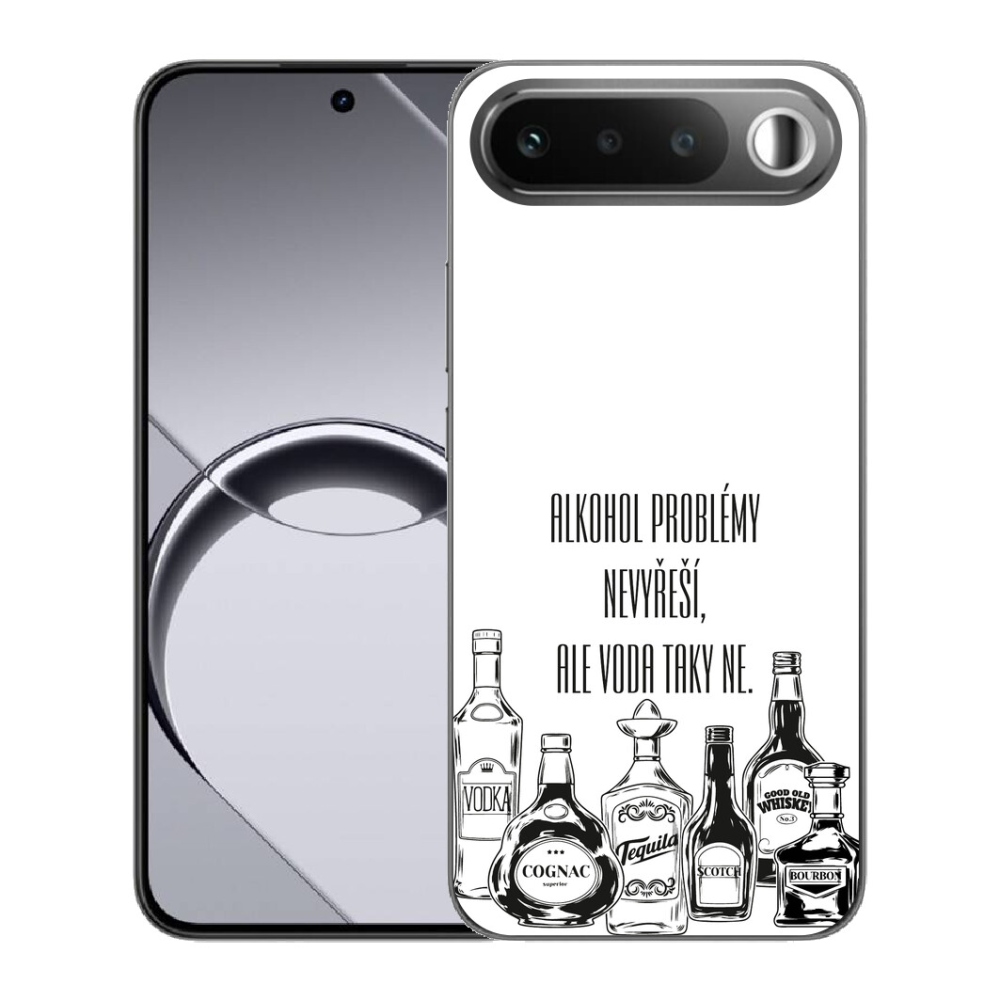Gélový obal mmCase pre Realme 16 5G – vtipný nápis na bielom pozadí