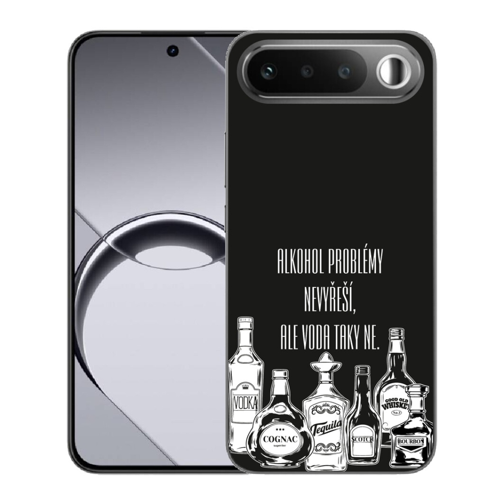 Gélový obal mmCase pre Realme 16 5G – vtipný nápis na čiernom pozadí