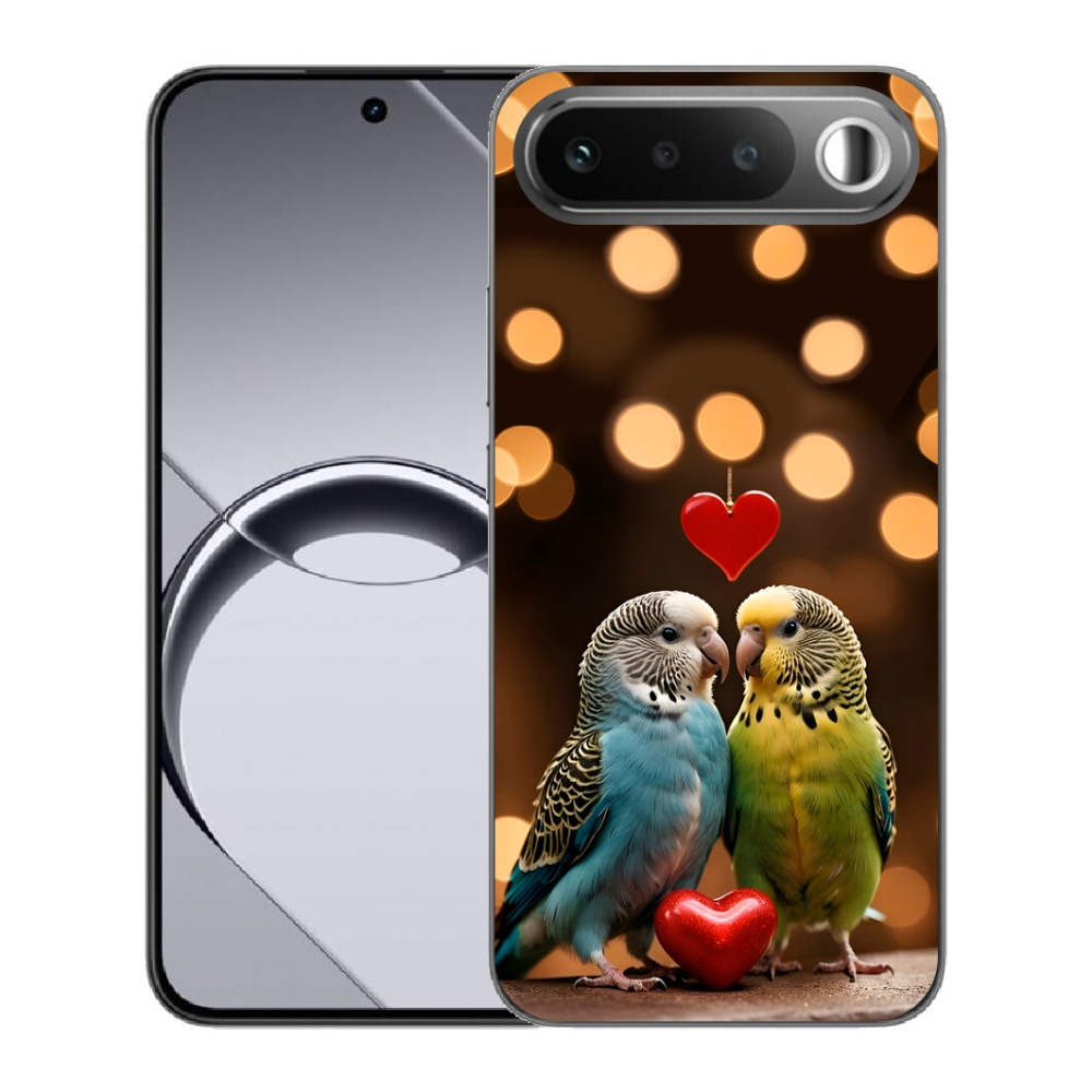 Gélové puzdro mmCase pre Realme 16 5G – zamilované papagáje