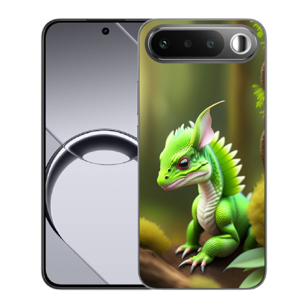 Gélový obal mmCase pre Realme 16 5G – zelený drak