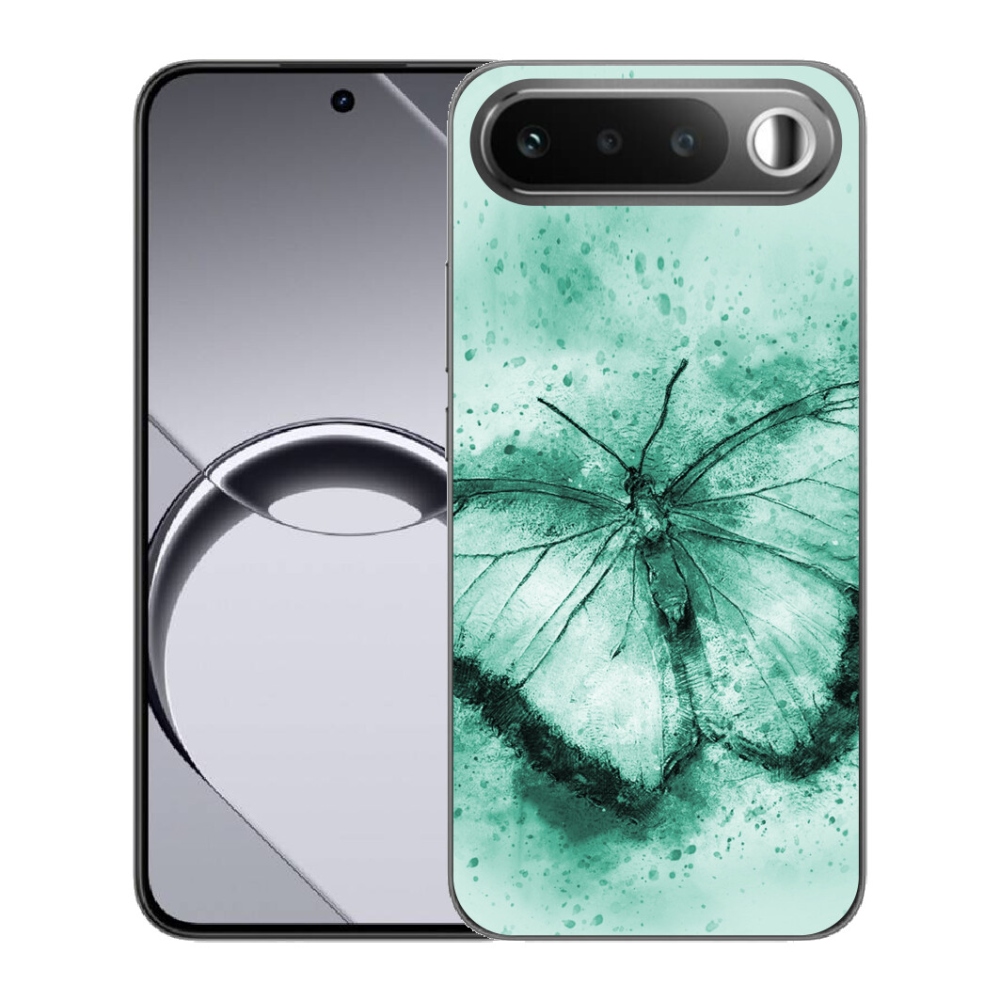 Gélový obal mmCase pre Realme 16 5G – zelený motýľ