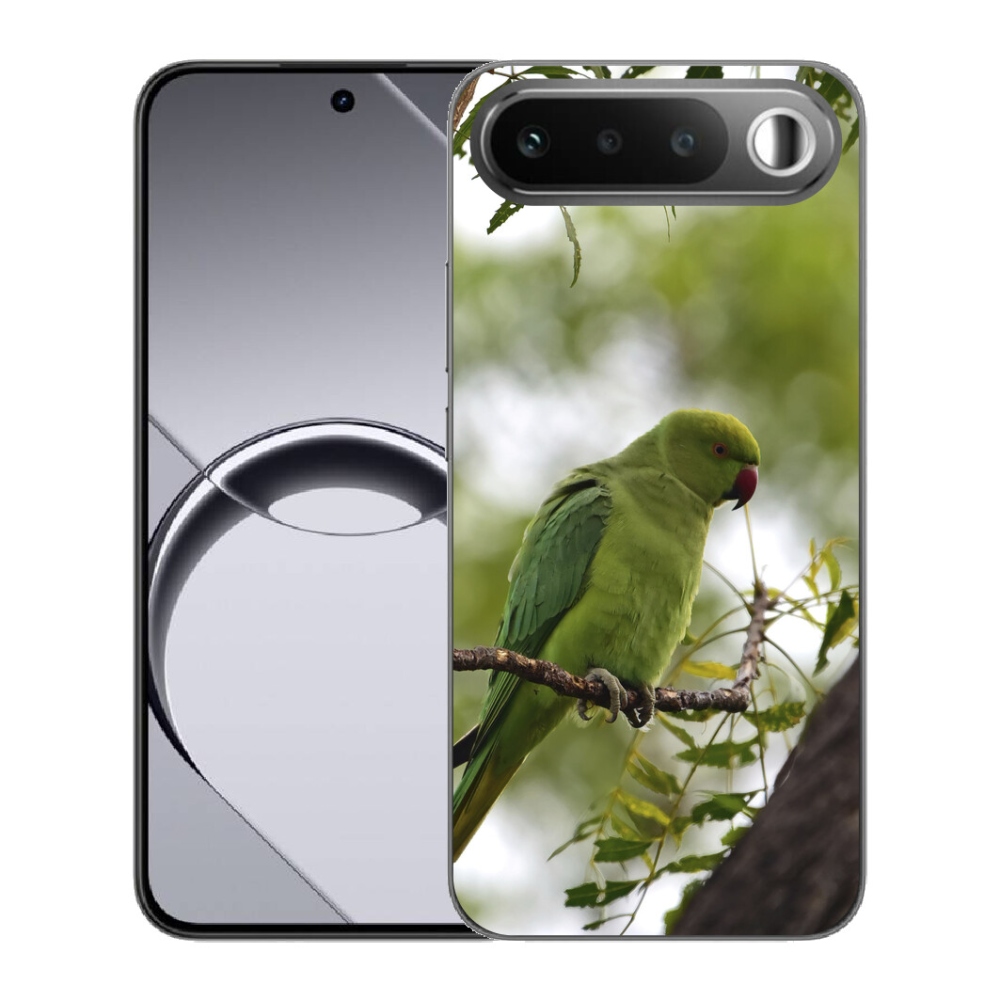 Gélový obal mmCase pre Realme 16 5G – zelený papagáj