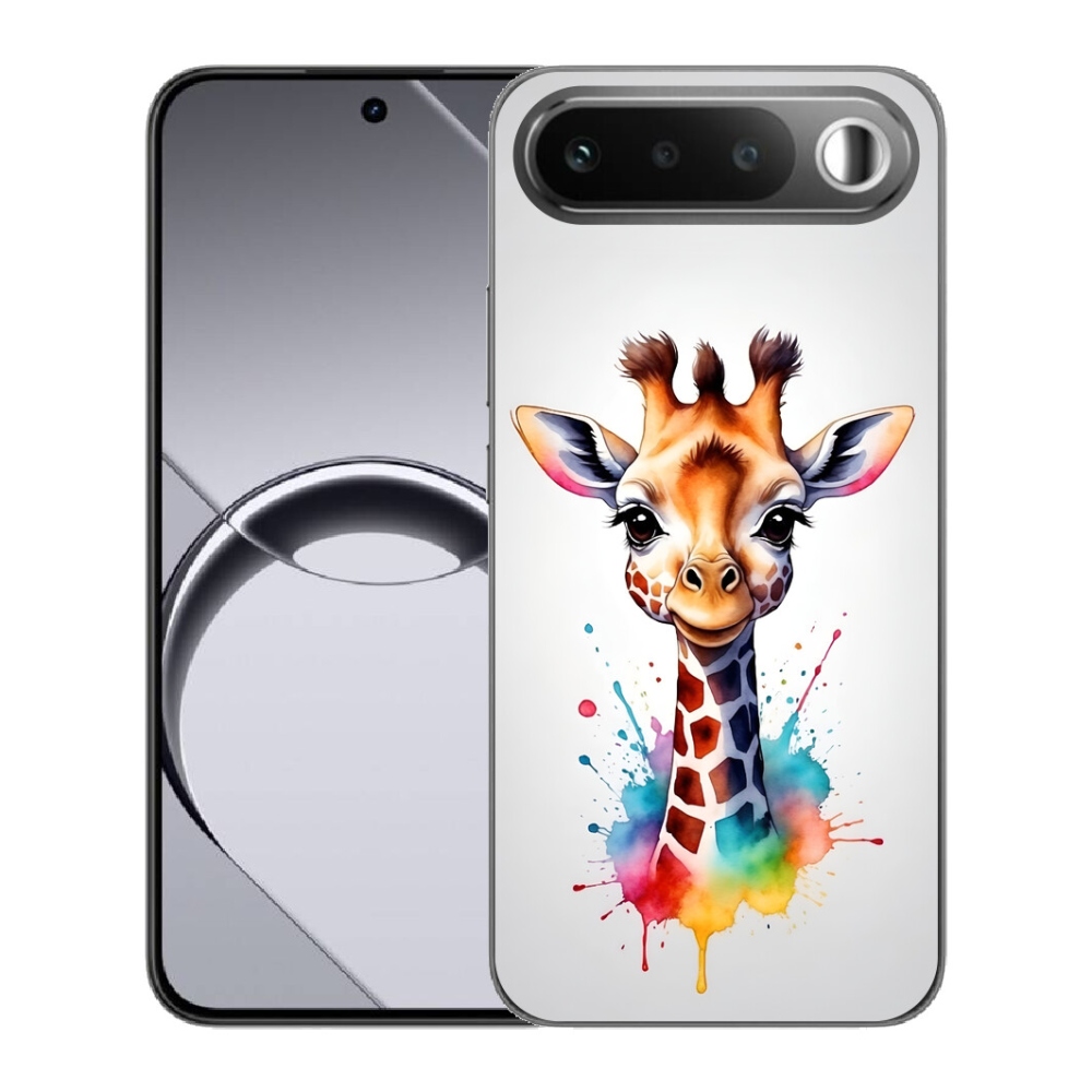 Gélový obal mmCase pre Realme 16 5G – žirafa 1