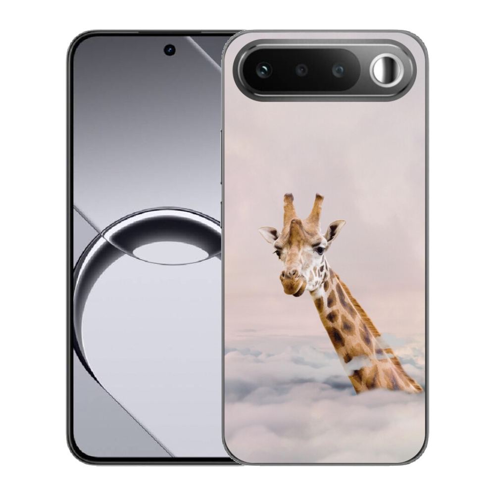 Gélový obal mmCase pre Realme 16 5G – žirafa v oblakoch