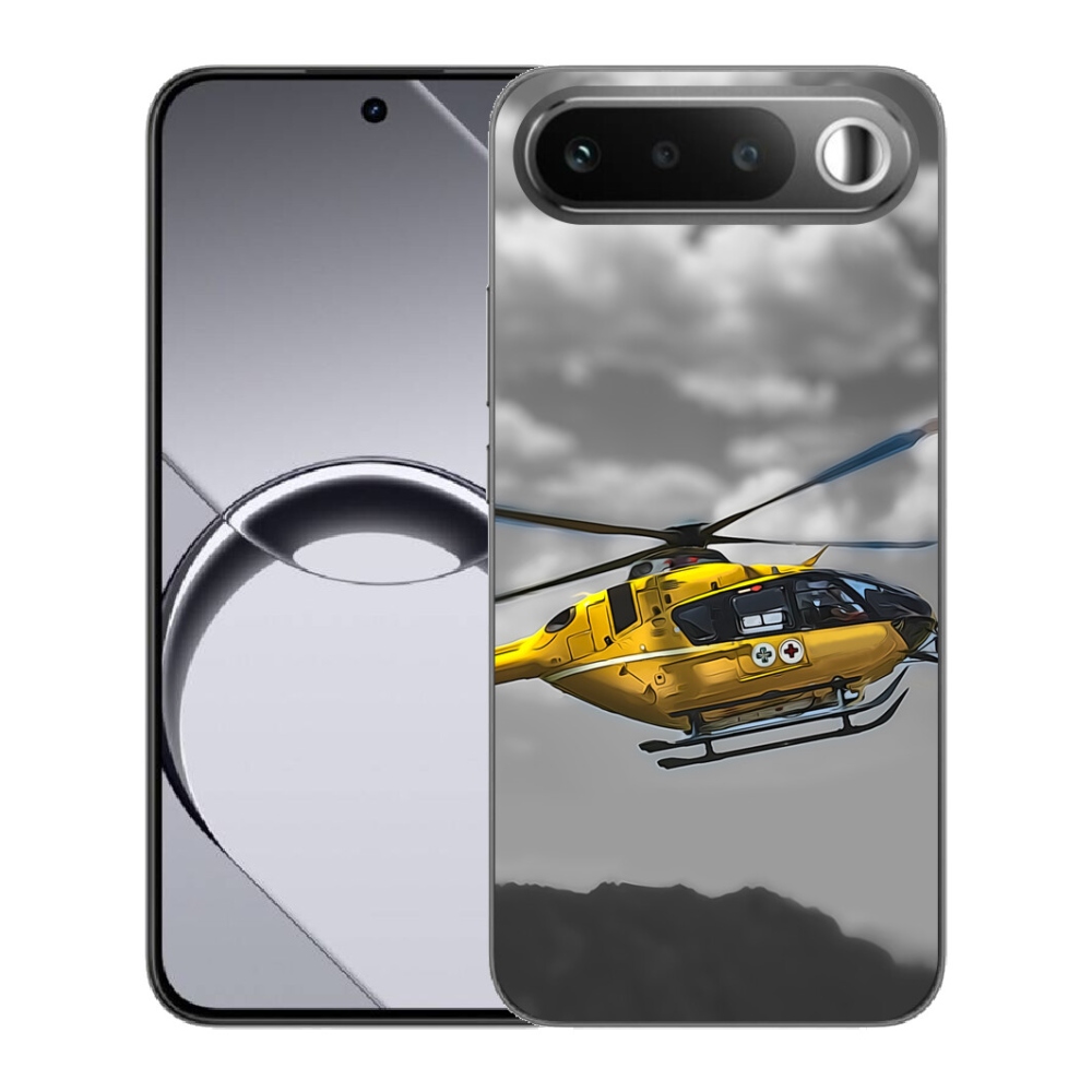 Gélový obal mmCase pre Realme 16 5G – žltá helikoptéra