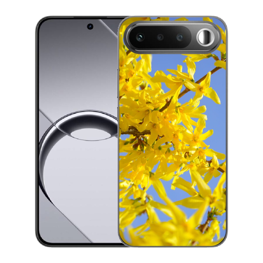 Gélový obal mmCase pre Realme 16 5G – žlté kvety
