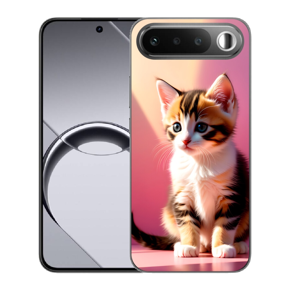 Gélové puzdro mmCase pre Realme 16 5G – zvedavé mačiatko 2