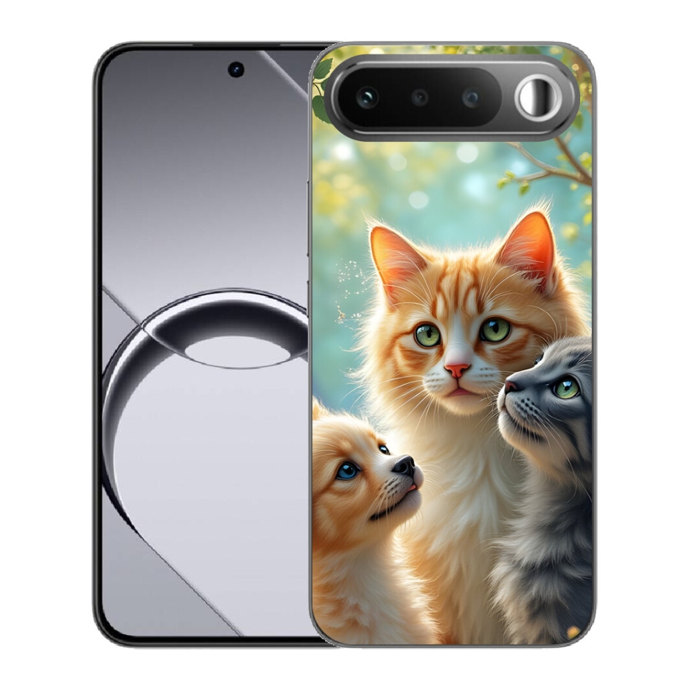 Gélový obal mmCase pre Realme 16 5G – priateľstvo so zvieratami 2