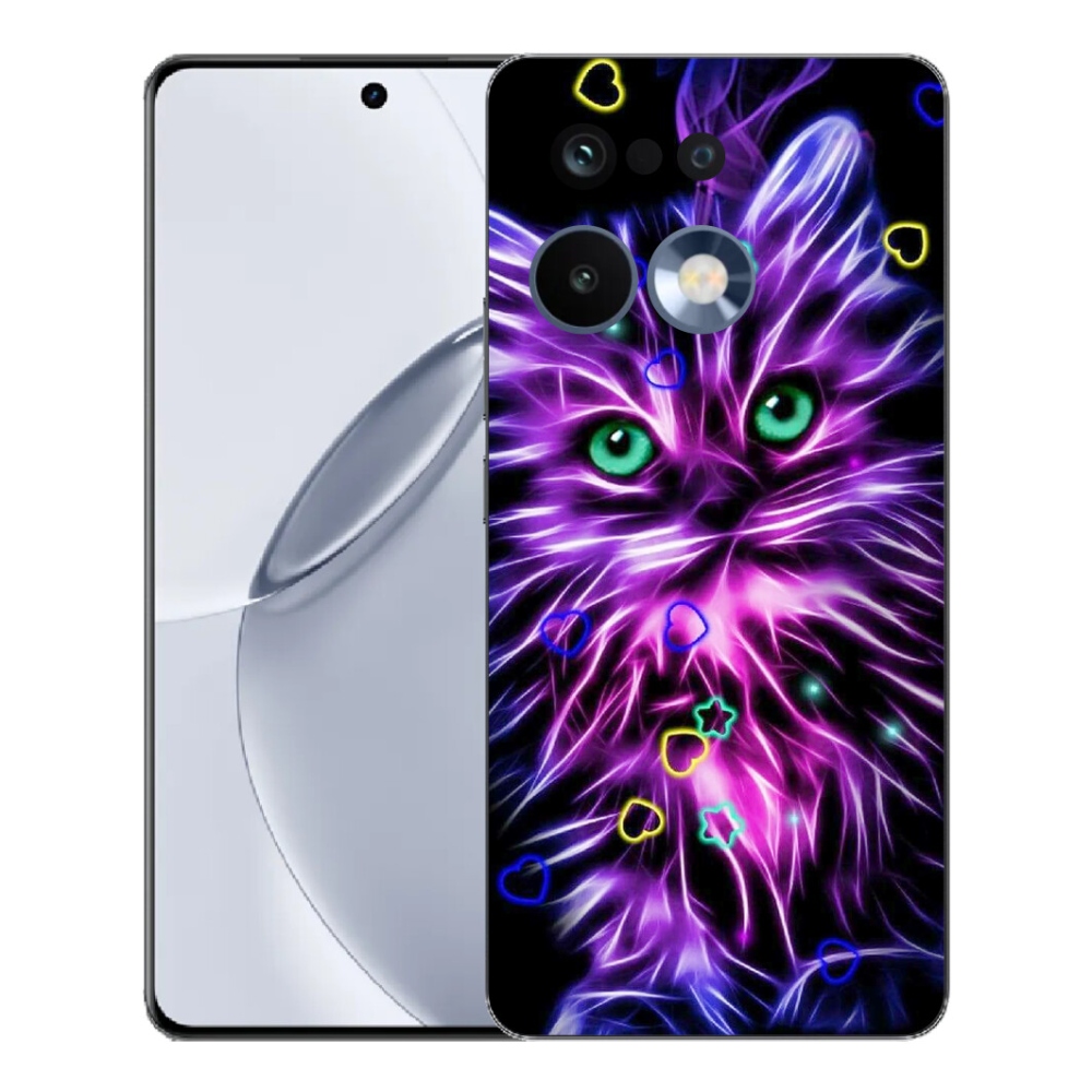 Gélový kryt mmCase na Realme 16 Pro+ - abstraktná mačka