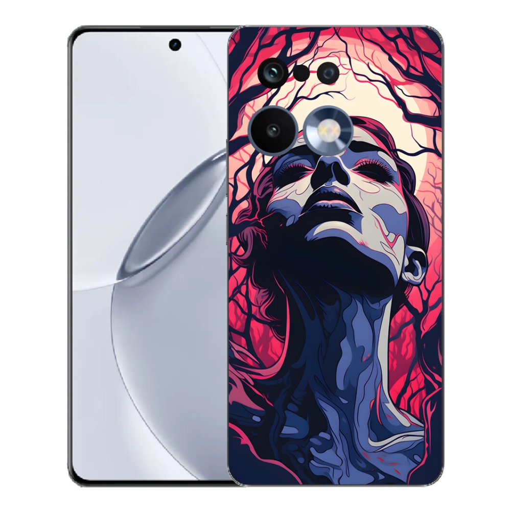 Gélový kryt mmCase na Realme 16 Pro+ - abstraktná tvár