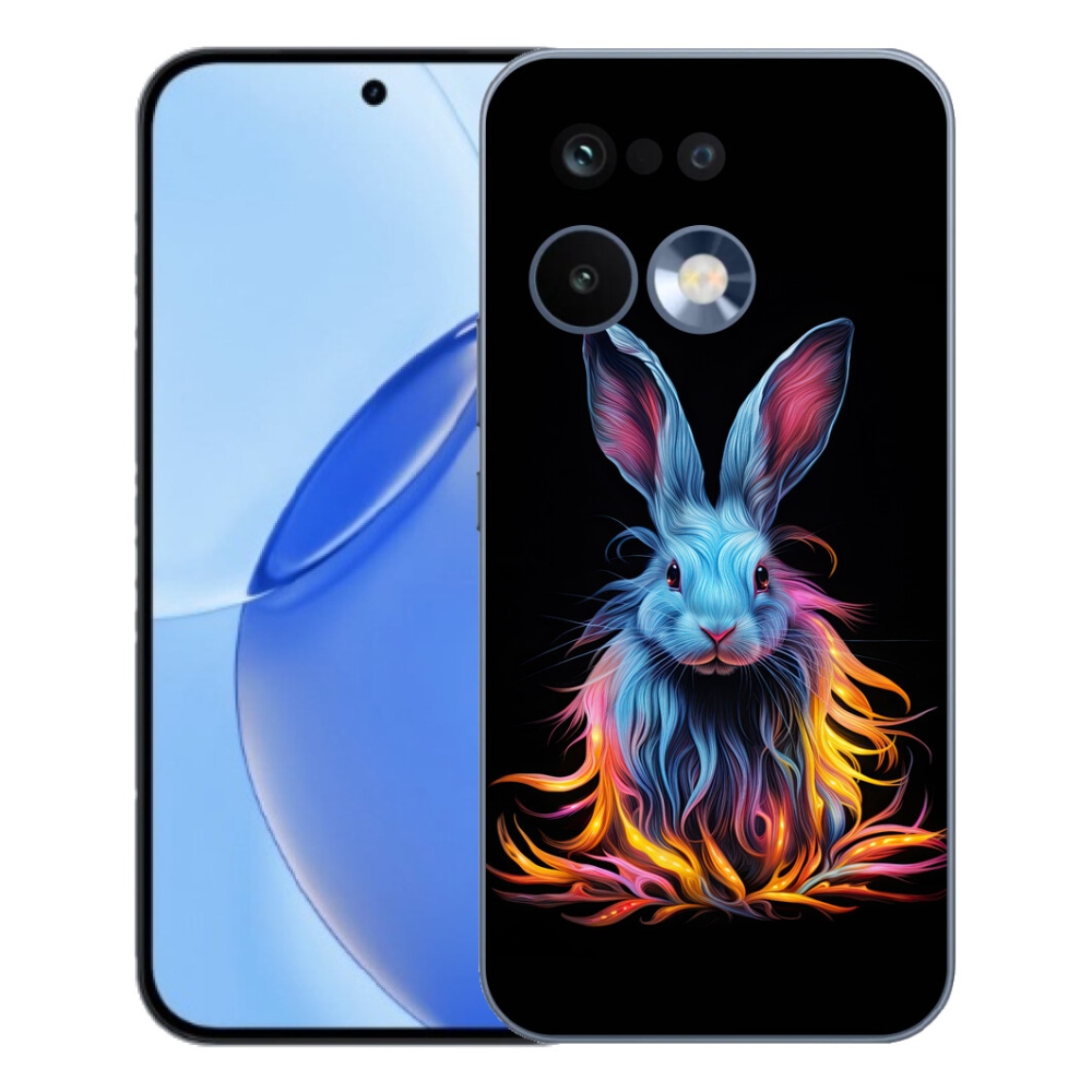 Gélový kryt mmCase na Realme 16 Pro - abstraktný zajac