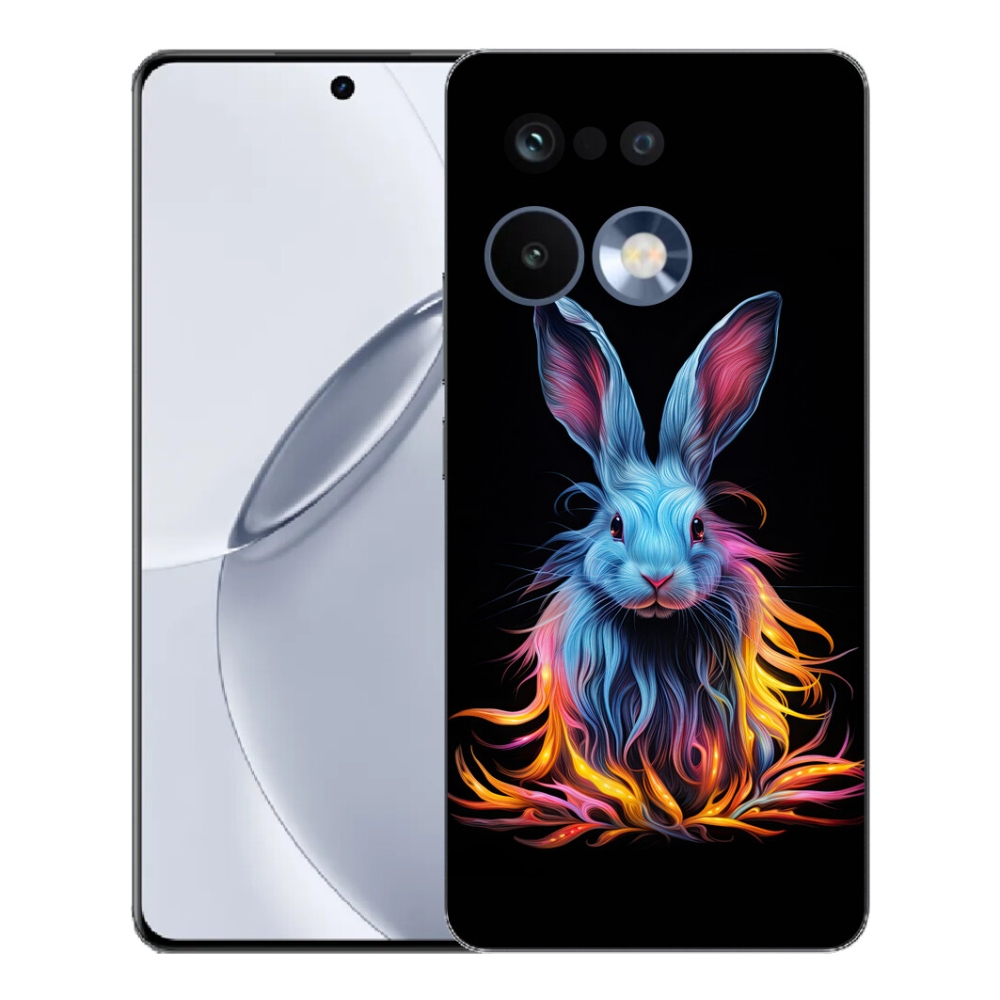 Gélový kryt mmCase na Realme 16 Pro+ - abstraktný zajac