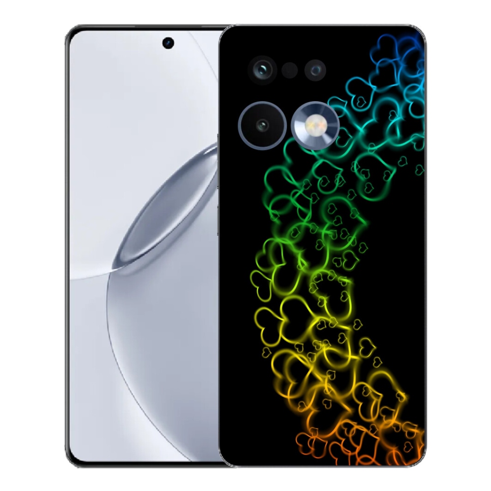 Gélový kryt mmCase na Realme 16 Pro+ - farebné srdiečka