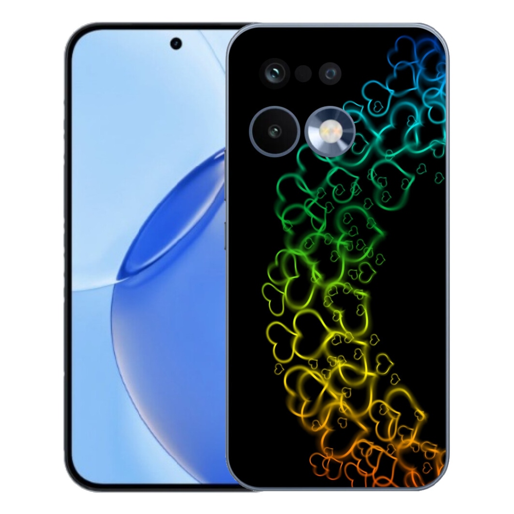 Gélový kryt mmCase na Realme 16 Pro - farebné srdiečka