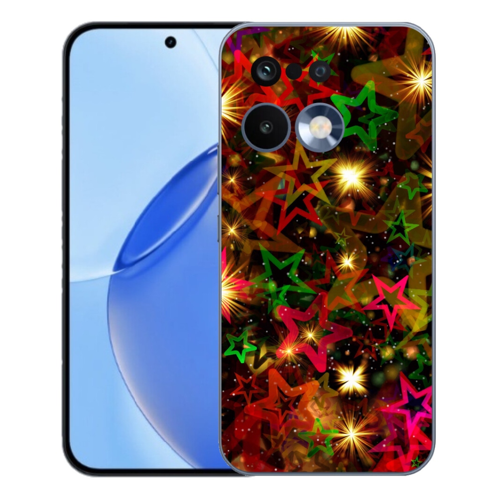 Gélový kryt mmCase na Realme 16 Pro - farebné hviezdičky