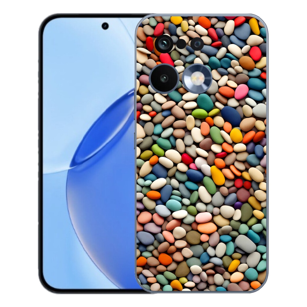 Gélový kryt mmCase na Realme 16 Pro - farebné kamienky 2