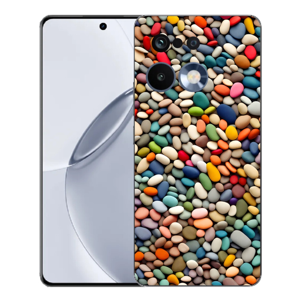 Gélový kryt mmCase na Realme 16 Pro+ - farebné kamienky 2