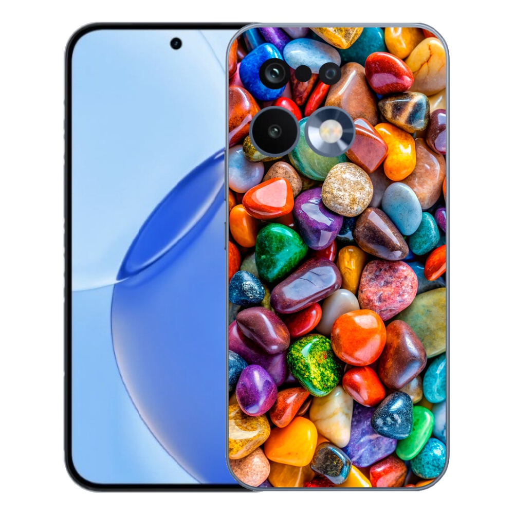 Gélový kryt mmCase na Realme 16 Pro - farebné kamienky