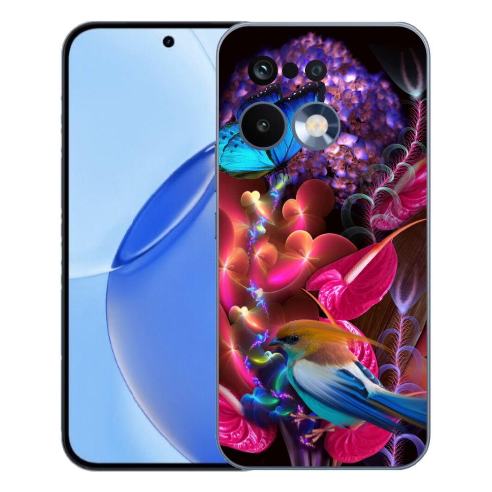 Gélový kryt mmCase na Realme 16 Pro - farebné kvety