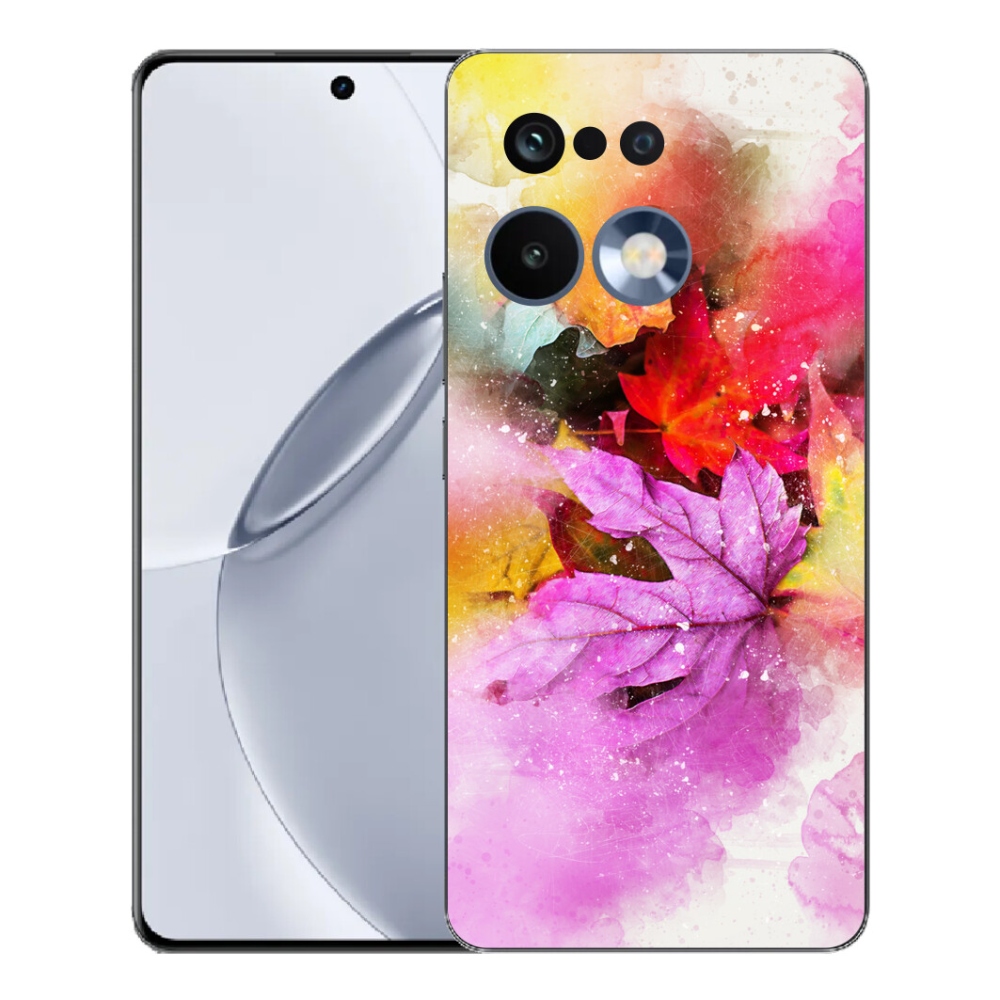 Gélový kryt mmCase na Realme 16 Pro+ - farebné listy