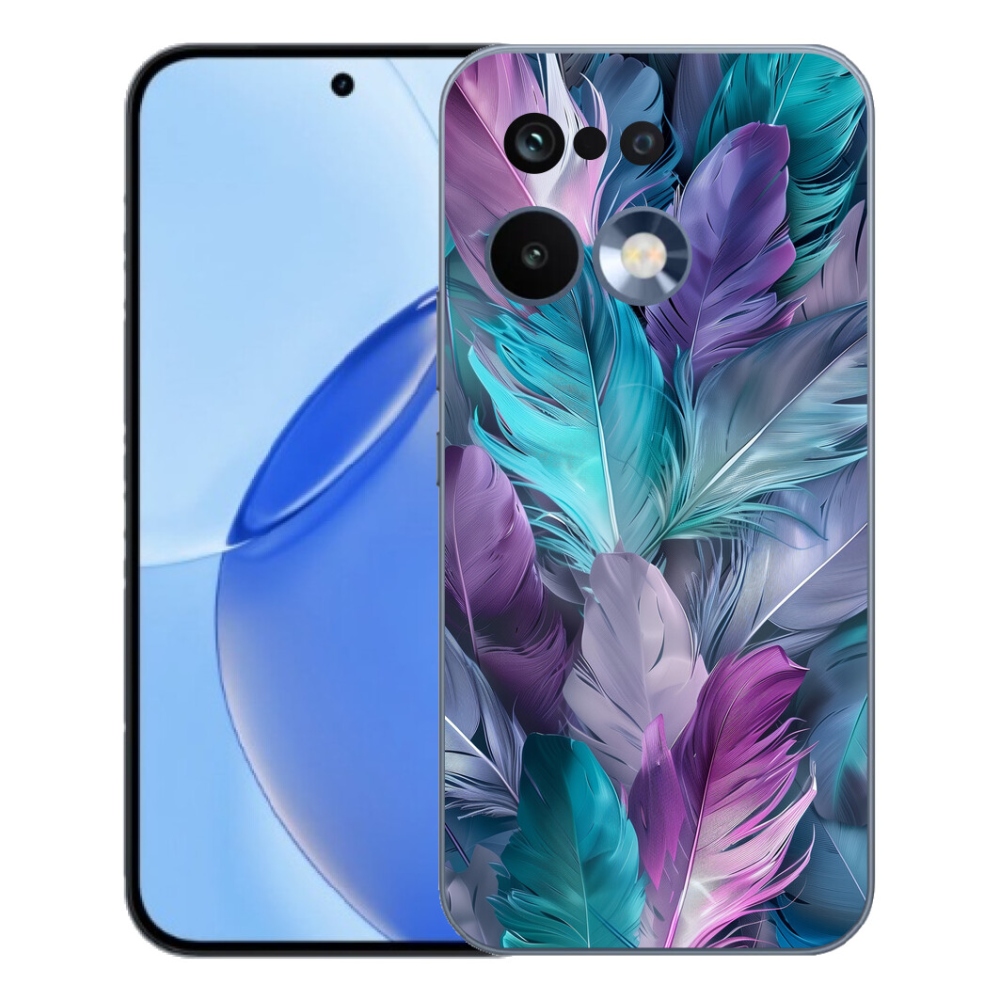 Gélový kryt mmCase na Realme 16 Pro - farebné perie 2