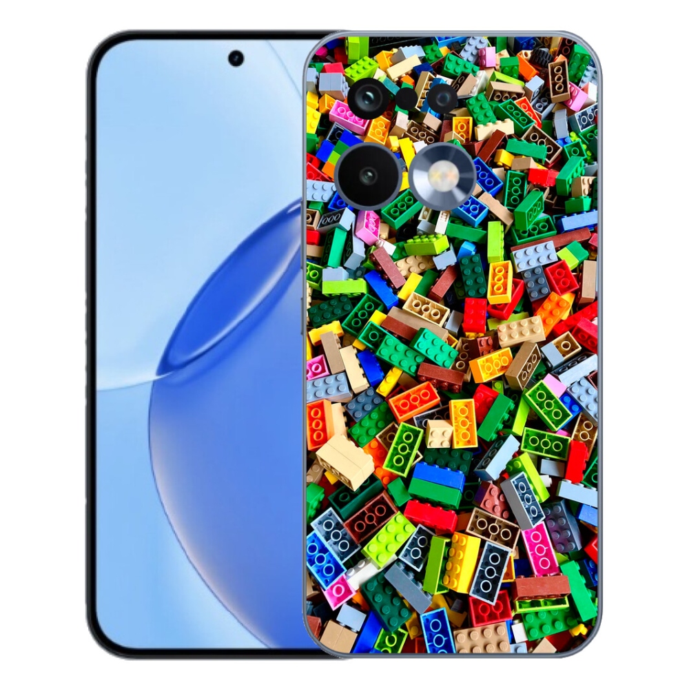 Gélový kryt mmCase na Realme 16 Pro - farebné stavebné kocky