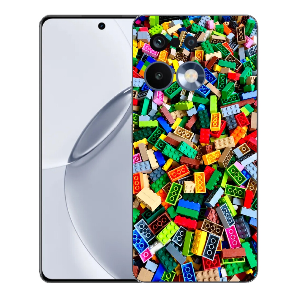 Gélový kryt mmCase na Realme 16 Pro+ - farebné stavebné kocky