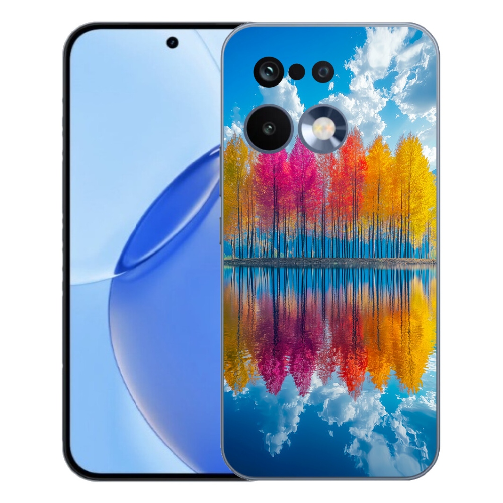 Gélový kryt mmCase na Realme 16 Pro - farebné stromy