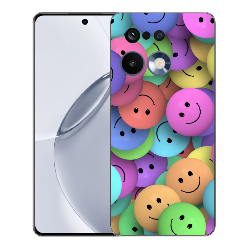Gélový kryt mmCase na Realme 16 Pro+ - farební smajlíci