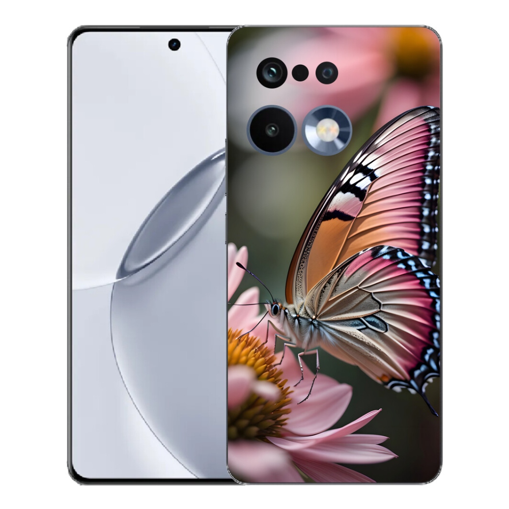 Gélový kryt mmCase na Realme 16 Pro+ - farebný motýľ