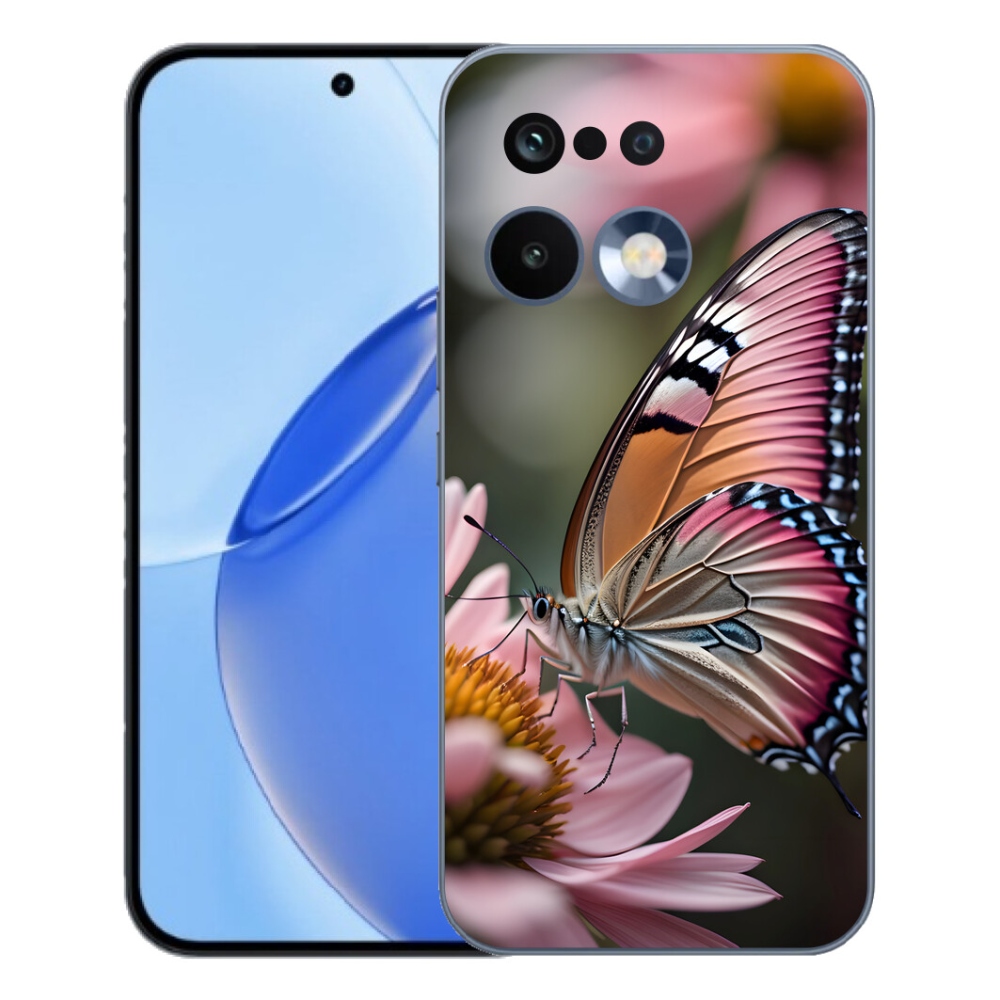 Gélový kryt mmCase na Realme 16 Pro - farebný motýľ