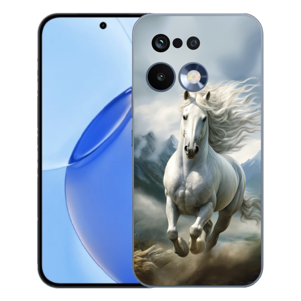 Gélový kryt mmCase na Realme 16 Pro - bežiaci biely kôň 3