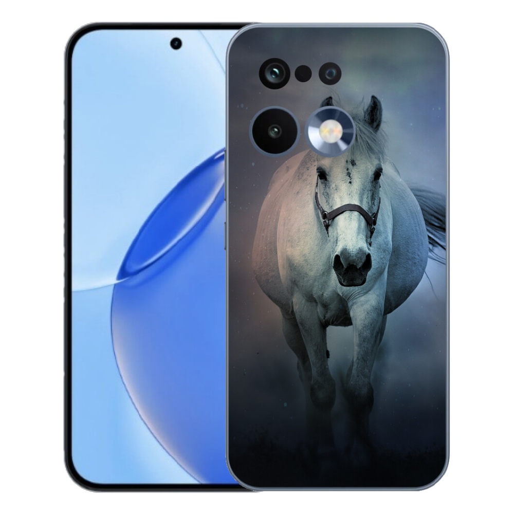 Gélový kryt mmCase na Realme 16 Pro - bežiaci biely kôň