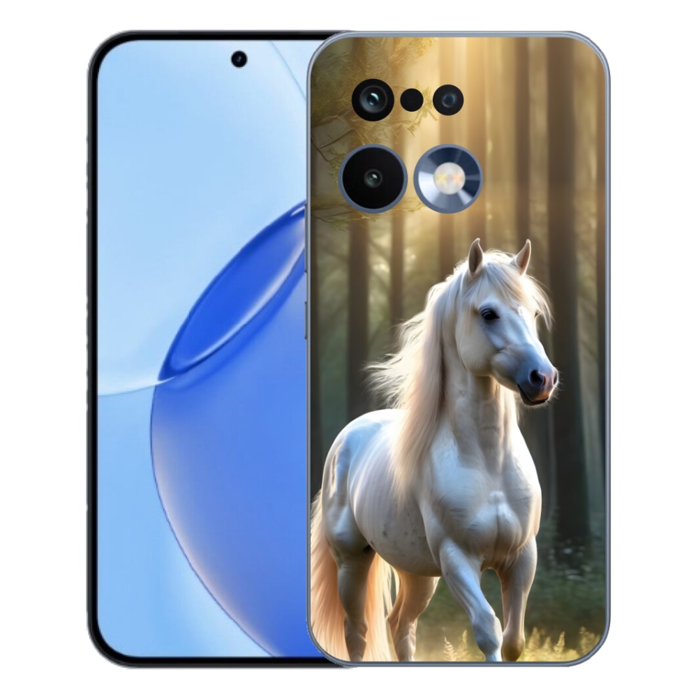 Gélový kryt mmCase na Realme 16 Pro - biely kôň 3