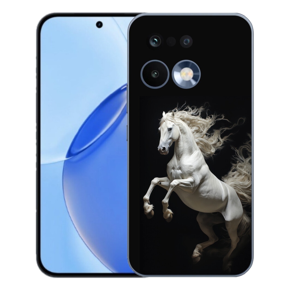 Gélový kryt mmCase na Realme 16 Pro - biely kôň 4
