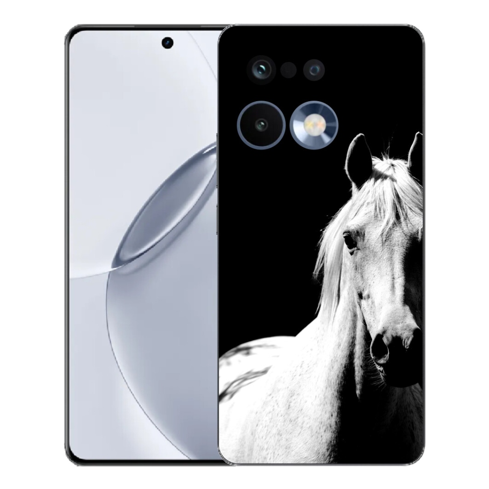 Gélový kryt mmCase na Realme 16 Pro+ - biely kôň 5