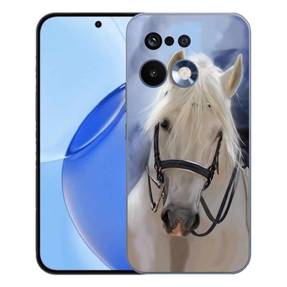 Gélový kryt mmCase na Realme 16 Pro - biely kôň