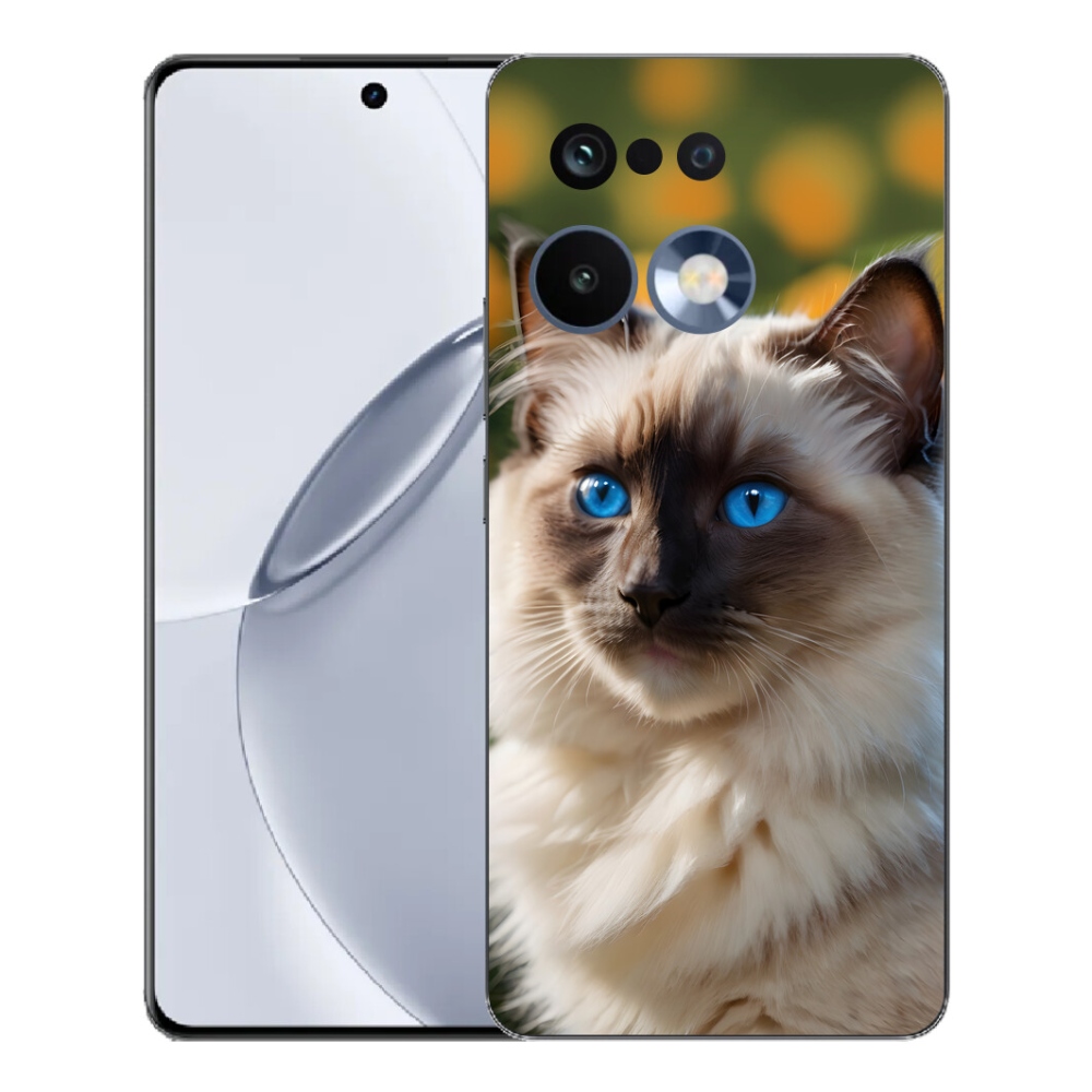 Gélový kryt mmCase na Realme 16 Pro+ - biely ragdoll