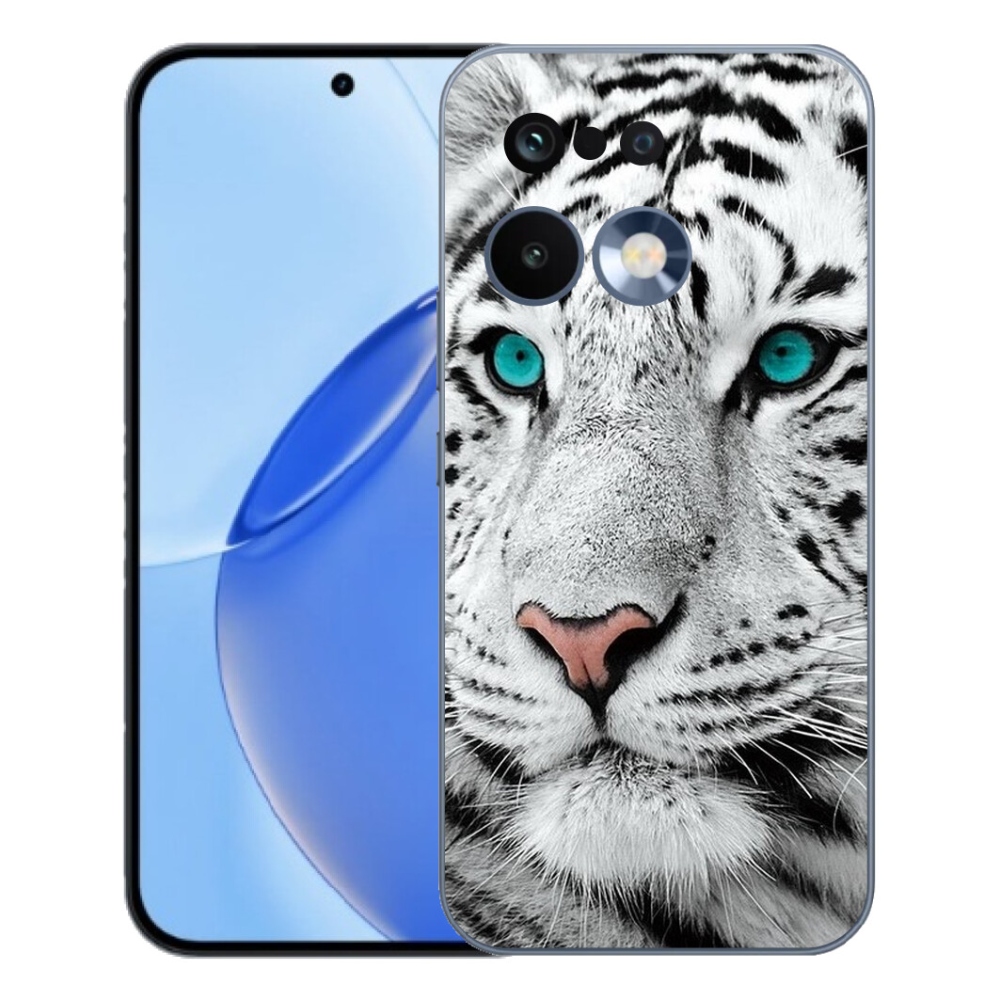 Gélový kryt mmCase na Realme 16 Pro - biely tiger