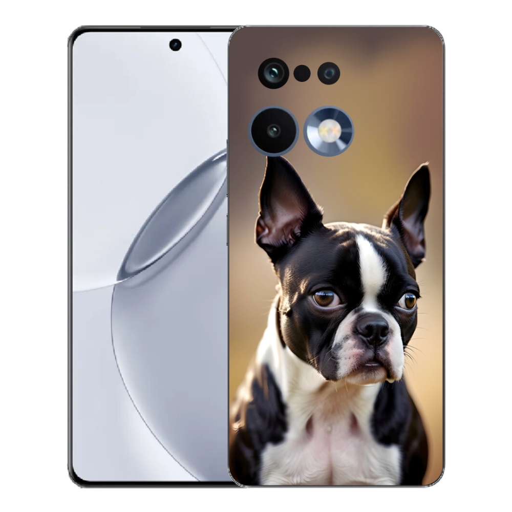 Gélový kryt mmCase na Realme 16 Pro+ - bostonský teriér