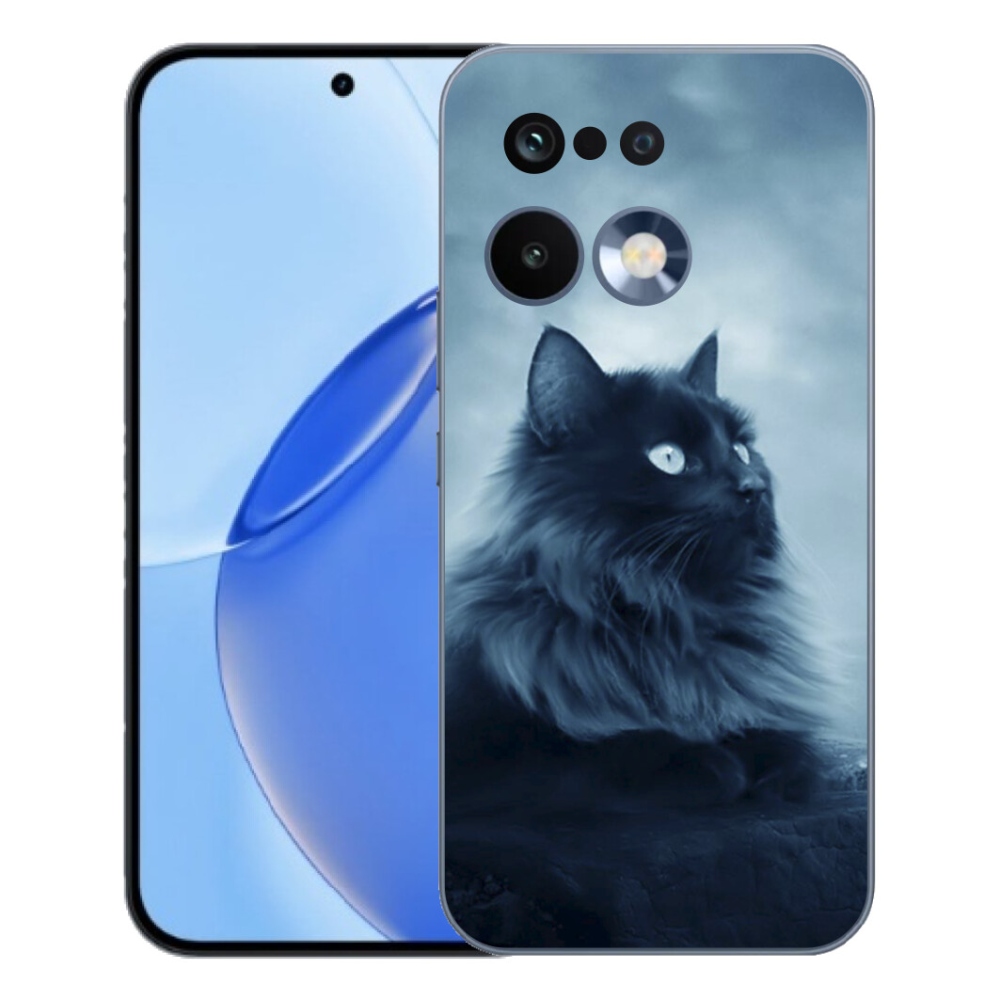 Gélový kryt mmCase na Realme 16 Pro - čierna mačka 1
