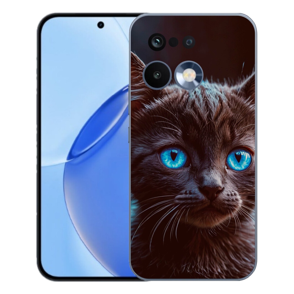 Gélový kryt mmCase na Realme 16 Pro - čierne mačiatko 2