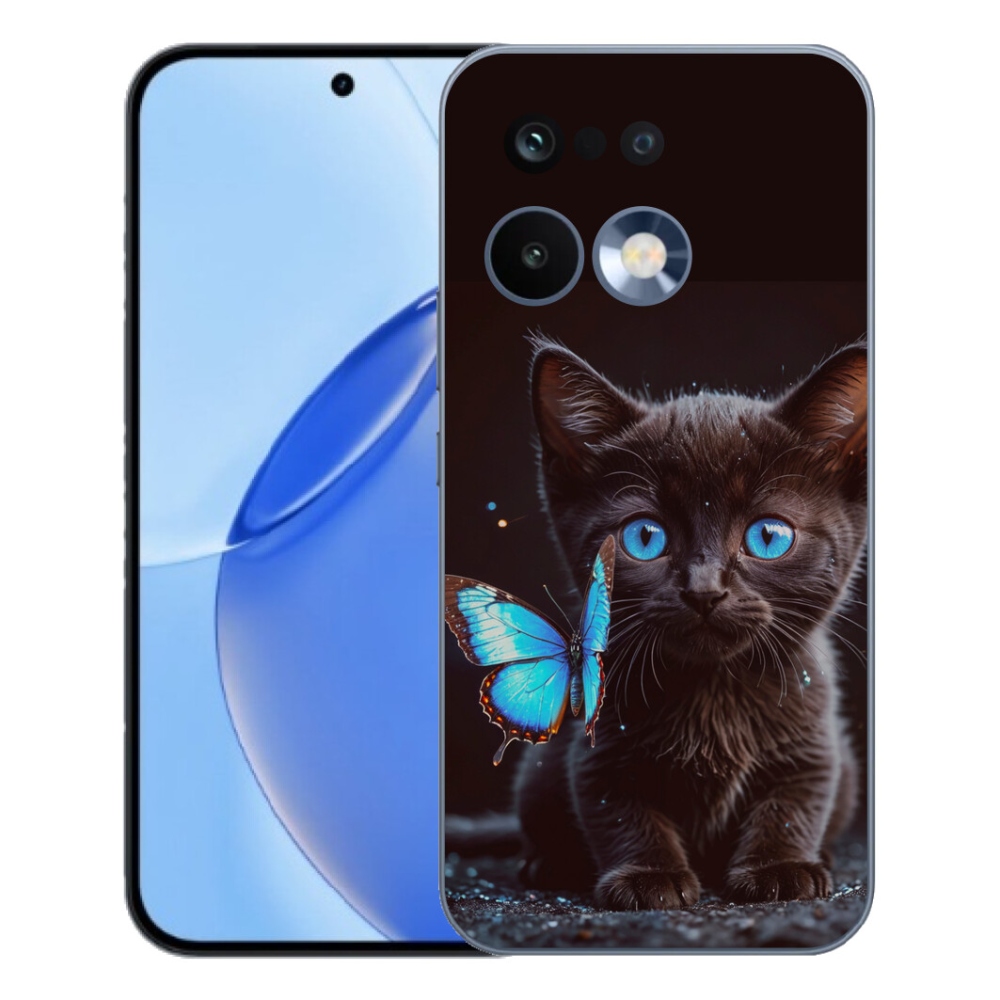 Gélový kryt mmCase na Realme 16 Pro - čierne mačiatko 3