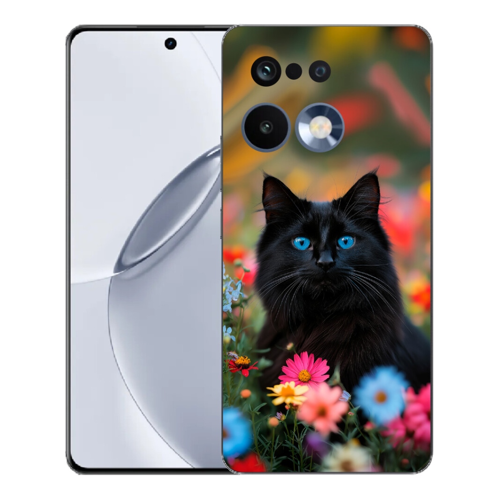 Gélový kryt mmCase na Realme 16 Pro+ - čierne mačiatko 4