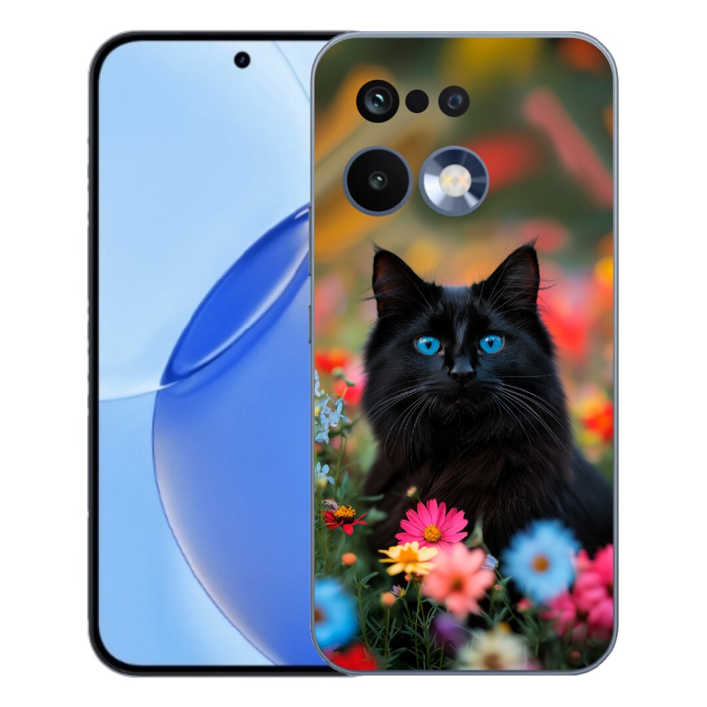 Gélový kryt mmCase na Realme 16 Pro - čierne mačiatko 4