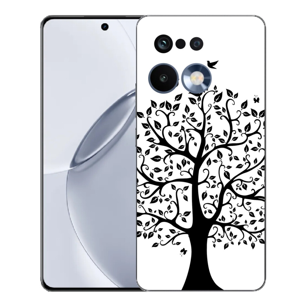Gélový kryt mmCase na Realme 16 Pro+ - čiernobiely strom
